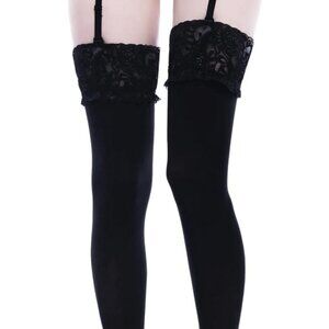 KILLSTAR Stop Staring Thigh High Socks